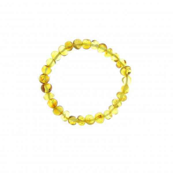 [BAL029] Bracelet adulte en ambre de la Baltique coloris citrus