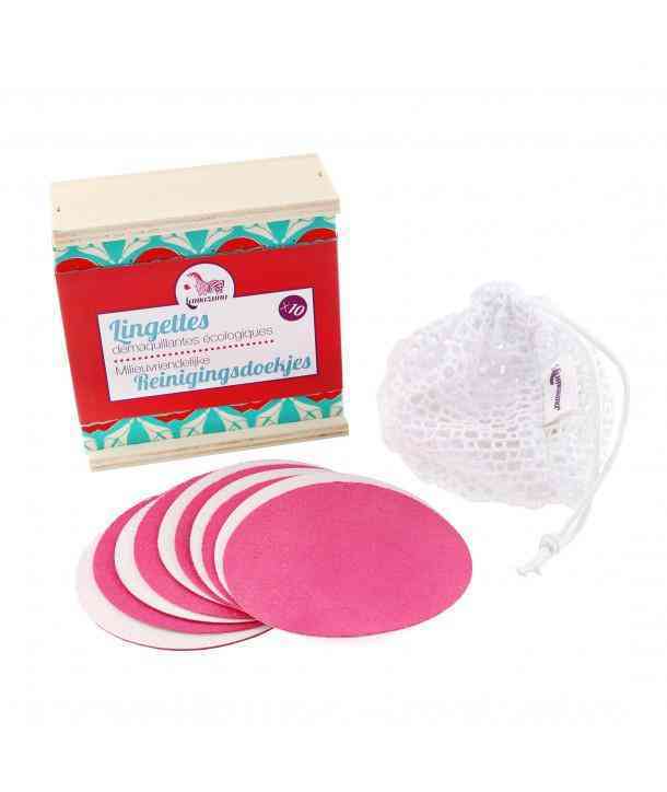 [LAM001] Box with 10 make-up remover wipes and corresponding laundry net