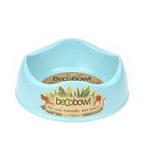 [BEC004] Recyclable dog bowl - bamboo (Blue, S)