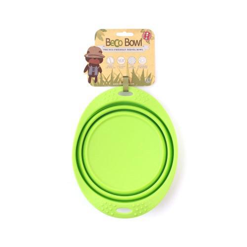 [BEC059] Foldable bowl for dogs (Green, M)