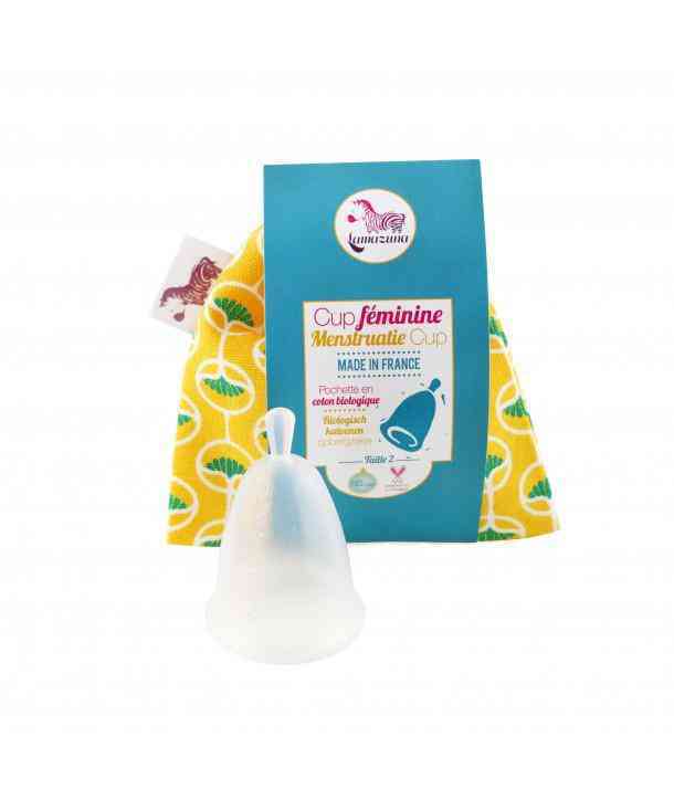 [LAM006] Menstrual cup - Yellow storage bag (Size 1)
