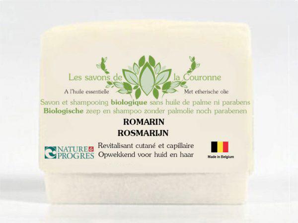 [LSC010] Savon &amp; shampoing solide 100 gr aux huiles essentielles (Romarin)