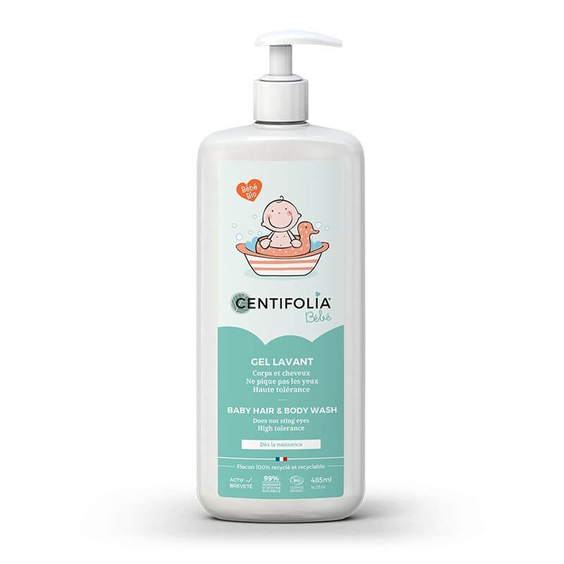 [CLA001] Gel lavant corps et cheveux bébé (haute tolérance) 485 ml