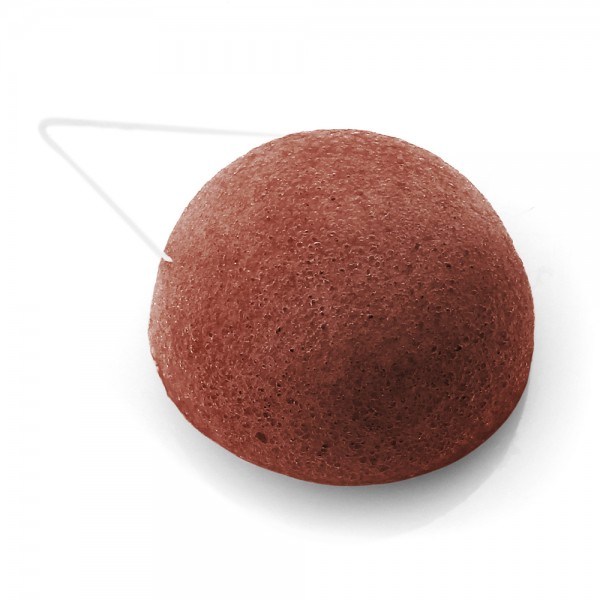 [DER006] Konjac sponge with clay (Fragile or dry skin / Red clay)
