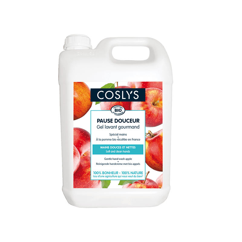 [CYS102] Gel lavant / savon mains Pomme bio - recharge grand format (5 L)