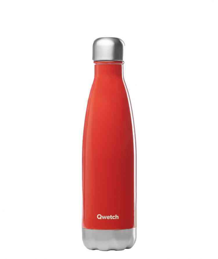 [QWE038] Bouteille isotherme inox ORIGINALS Rouge brillant (750 ML)