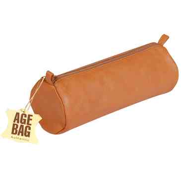 [CLF006] Pencil case / leather / Maxi / brown