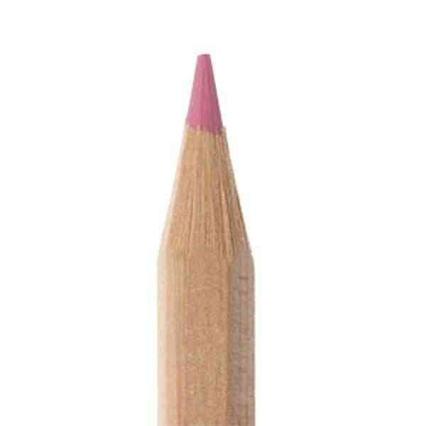 [ECB026] Crayon de couleur - ROSE - 18cm - 100% bois naturel FSC