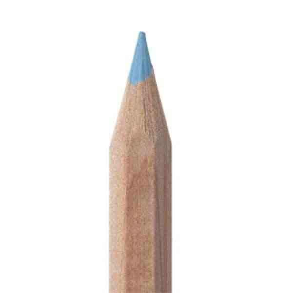 [ECB028] Crayon de couleur - BLEU CIEL - 18cm - 100% bois naturel FSC