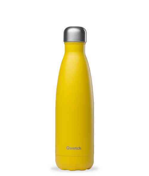 [QWE048] Bouteille isotherme inox POP Jaune