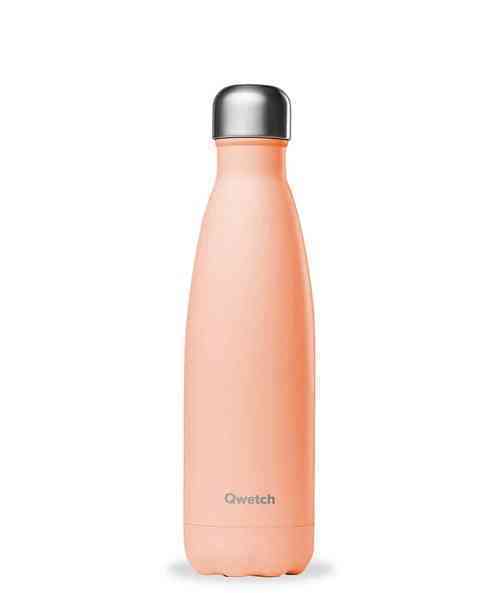 [QWE063] Bouteille isotherme inox PASTEL Pêche