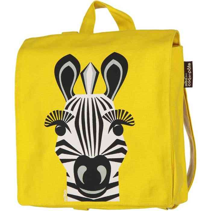 [COP006] Kid backpack - Zebra - organic cotton