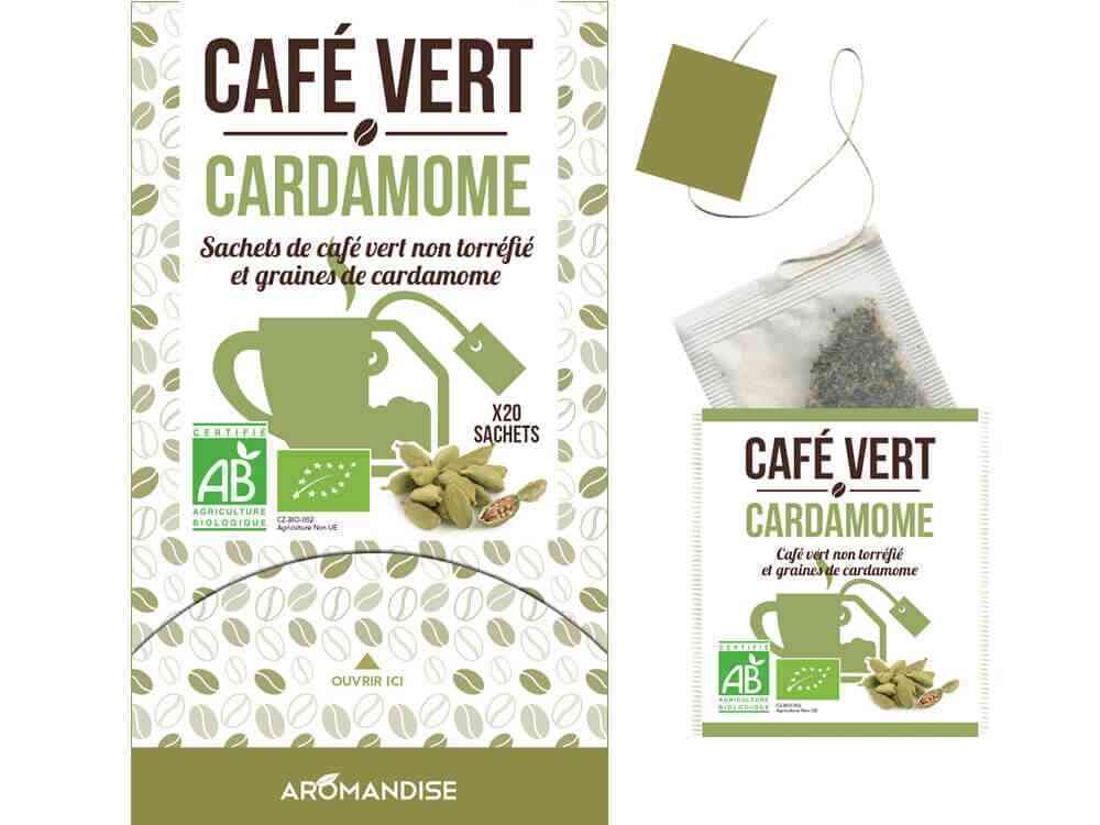 [ARO008] Cafe vert + cardamome 60g