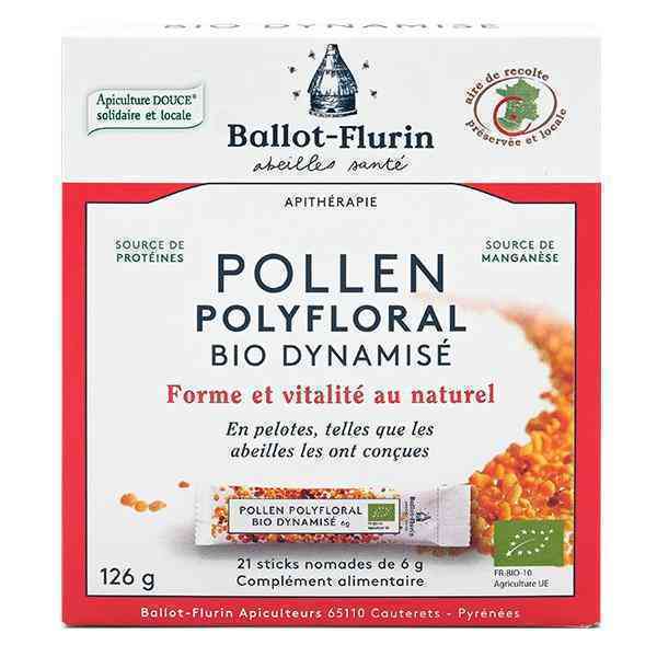 [BAF016] Pollen polyfloral dynamisé en sticks 21 x 6g