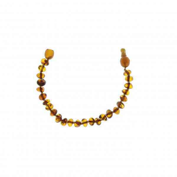 [BAL012] Children's bracelet Baltic amber - cognac color