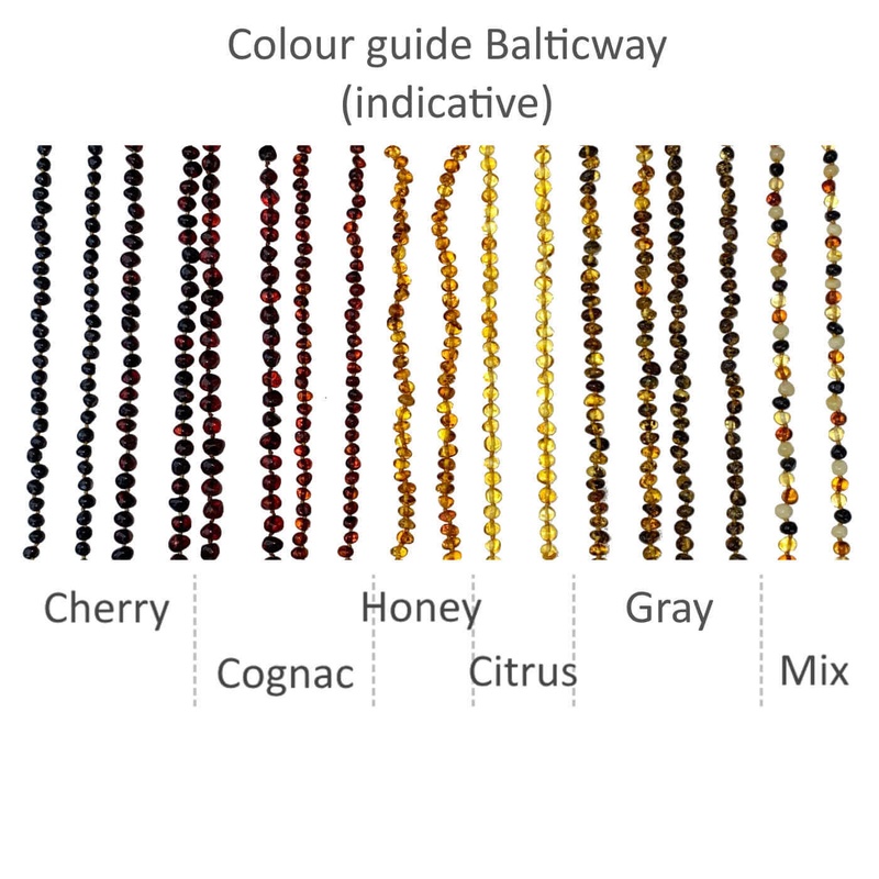 [BAL019] Children's bracelet Baltic amber - cognac color