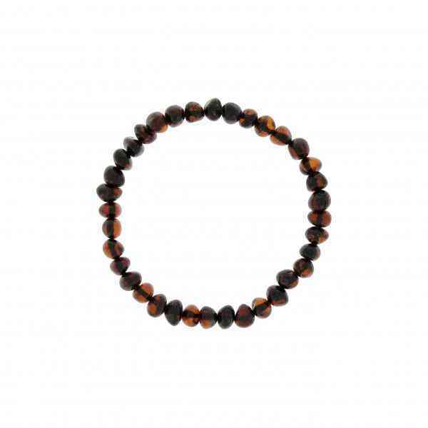 [BAL033] Adult's bracelet Baltic amber - cherry color