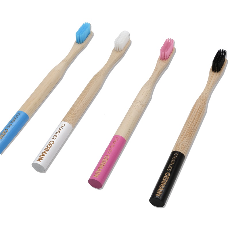 [CHA005] Brosse à dents en bambou lot de 4 couleurs