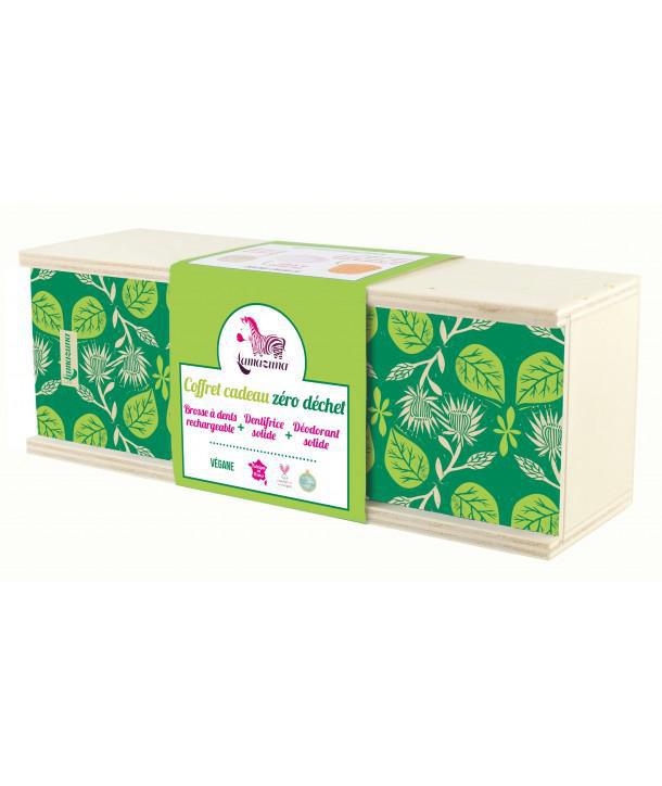[LAM039] Zero Waste Essentials, green leaf design box: dental hygiene