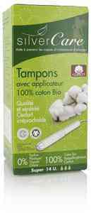 [SCA001] Cotton tampon with applicator - super - Box of 14 - Organic