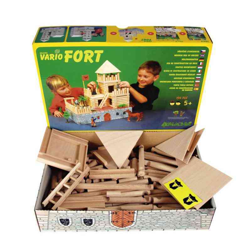 [WAL022] Construction game / VARIO Logs 194 pieces