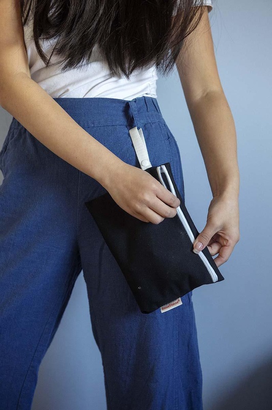 [IMV051] Mini sac étanche pour protections hygiéniques - Noir