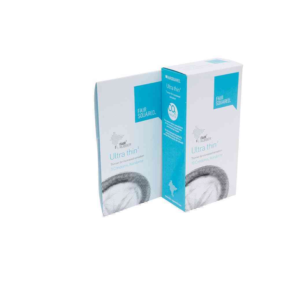 [FSQ001] Boîte de 10 préservatifs en latex écologique ultra fins