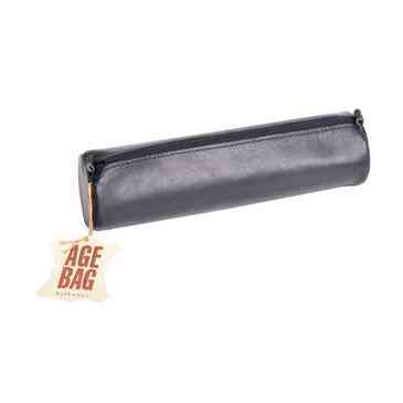 [CLF007] Pencil case / leather / Medium / black