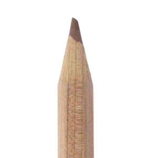 [ECB032] Crayon de couleur - BRUN - 18cm - 100% bois naturel FSC
