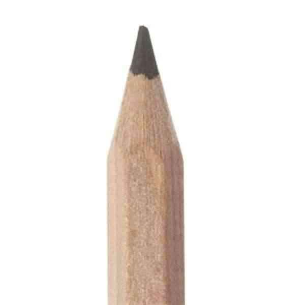 [ECB033] Kleurpotlood - Zwart - 18cm - 100% FSC natuurlijk hout