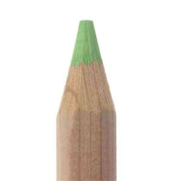 [ECB037] Crayon de couleur Maxi - VERT FLUO - 18cm - 100% bois naturel FSC