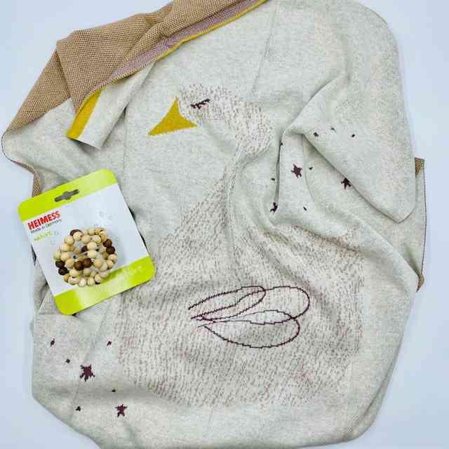 [GIF070] Baby swan gift set (Organic cotton blanket, rattle)