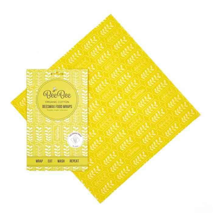 [BEE007] Emballage  / Wrap à la cire d'abeille - 1 pièce - Blé