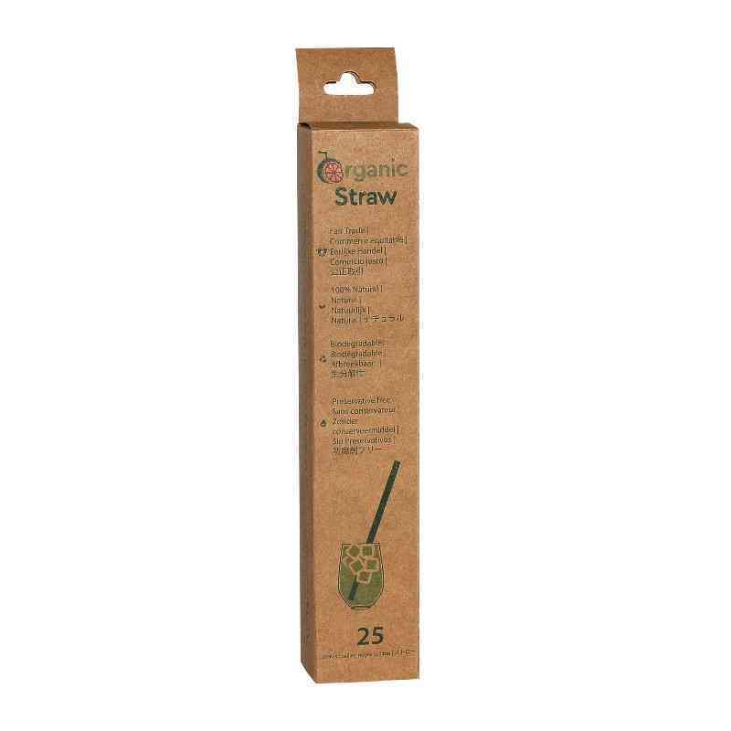 [OST001] Single-used biodegradable vegetable straws 20cm X25