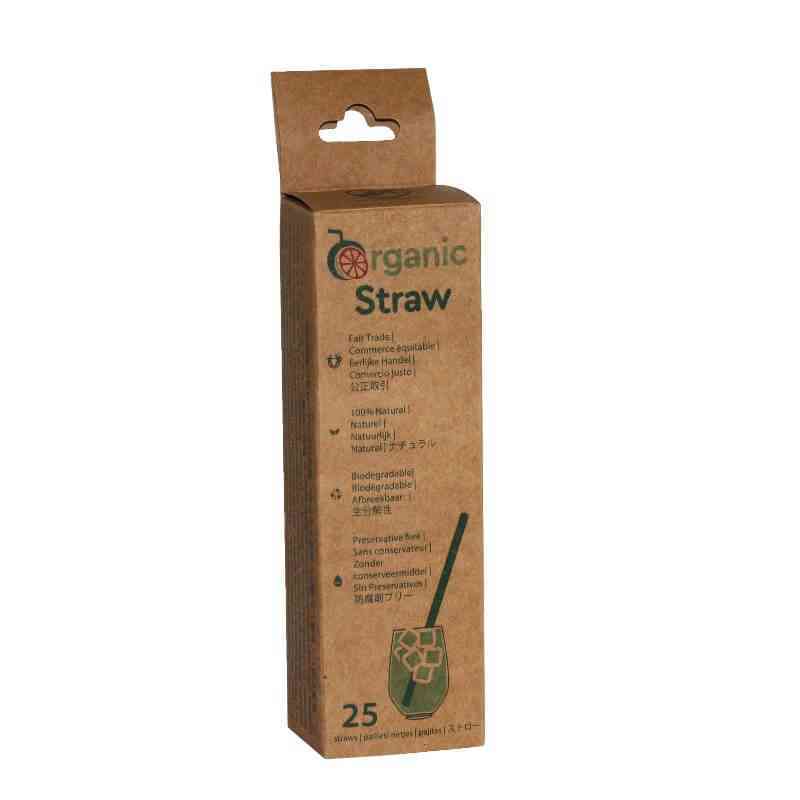 [OST002] Single-used biodegradable vegetable straws 20cm X25