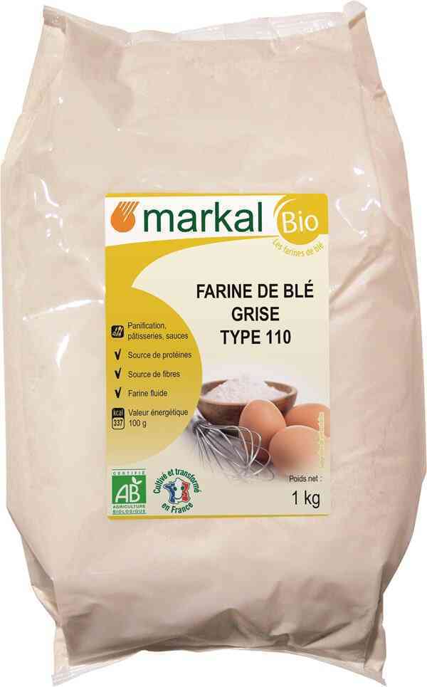 [MKL061] Farine de blé grise t110   1kg