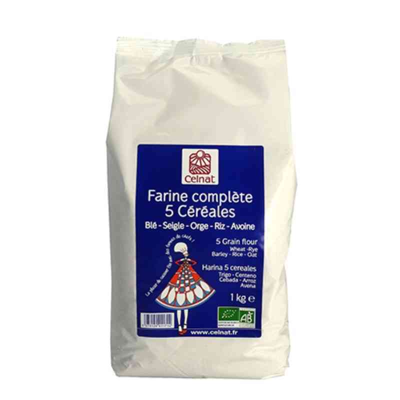 [CEL001] Farine complète 5 céréales bio 1kg