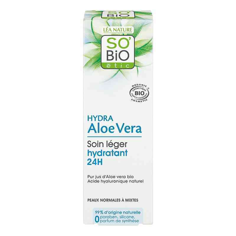[SOB002] Crème légère hydratante 24h jour, peaux normales à mixtes, Hydra Aloe Vera 50 ml