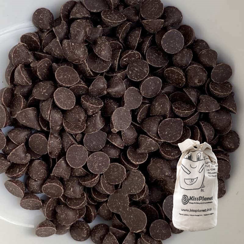 [KAO001VRAC] Pépites chocolat noir 60% 250g (sac complet: 1kg) - VRAC