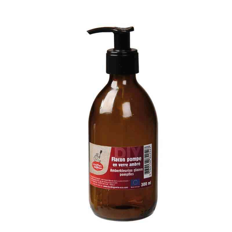 [DOC036] Amber glass pump bottle 300 ml
