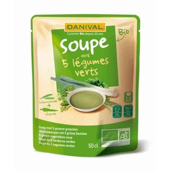 [DAN002] Soup 5 organic green vegetables 500ml