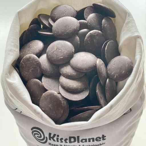 [KAO002VRAC] Palets chocolat noir 72% Rio Arriba 250g (sac complet: 1,25 kg) - VRAC