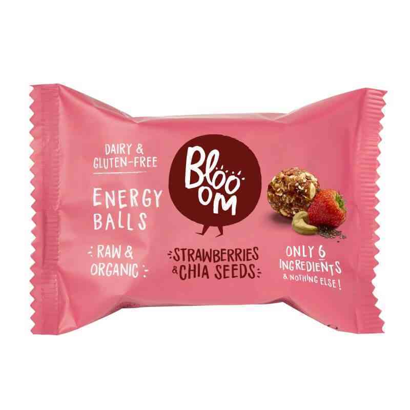 [BLO003] Energy balls aux fraises et graines de chia (2 x 16g)