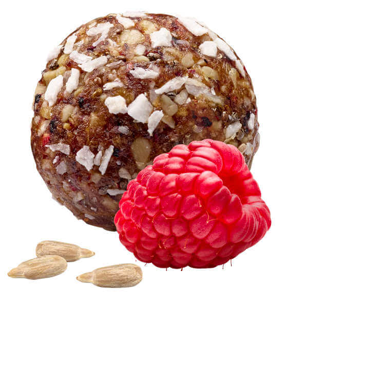 [BLO004] Energy balls &quot;berries&quot; aux framboises et canneberges (2 x 16g)