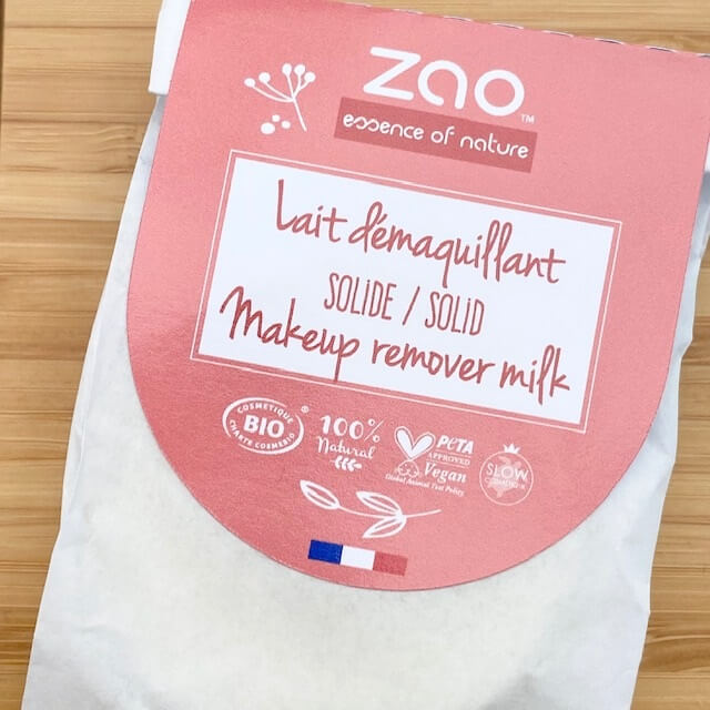 [ZAO116] Solid makeup remover milk - 100% natural 50g - Refill