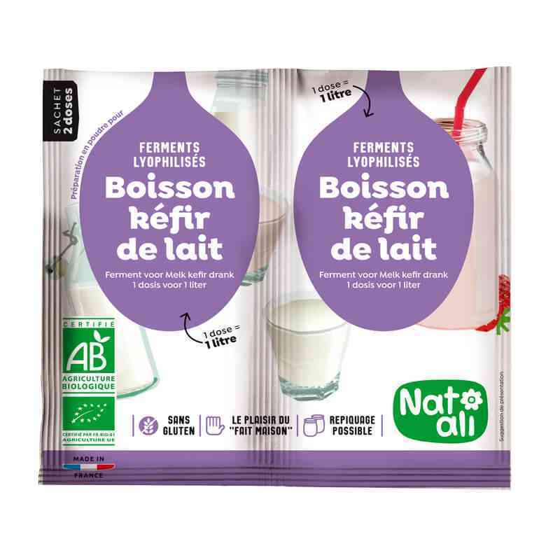 [NAL005]  Ferments lyophilisés pour boisson kéfir de lait 2x6g
