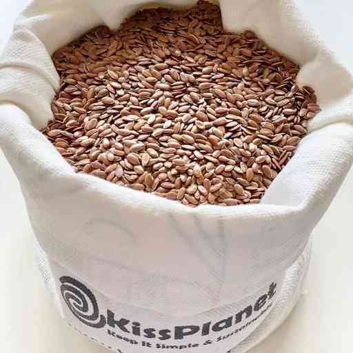 [LIN001VRAC] Graines de lin brun bio 250 g (sac complet: 1 kg) - VRAC