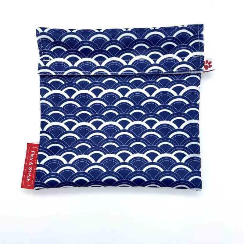 [FLX001] Reusable lunch bag, large, colour Blue Waves