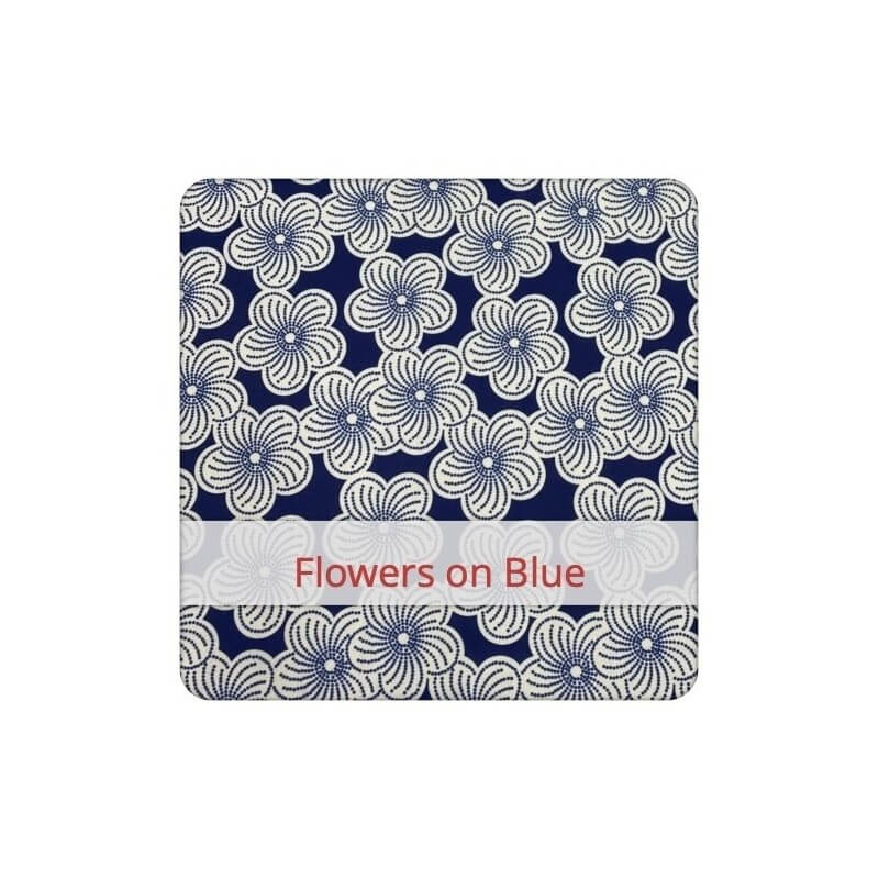 [FLX002] Sac à lunch réutilisable, large, coloris Flowers on Blue