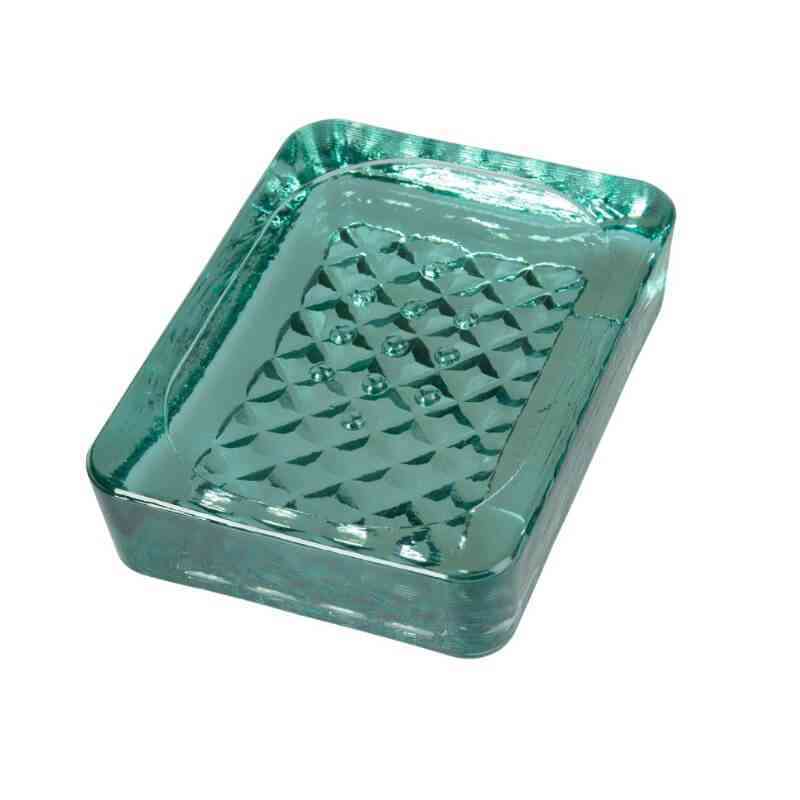 [MEM015] Porte-savon en verre recyclé - Diamant